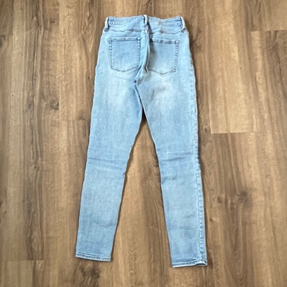 PacSun Super High Rise Skinny Button Fly with Knee Patches Sz 25 - Picture 8 of 10